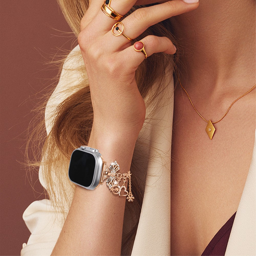 Rigtigt slidstærk Universal Apple Metal Rem - Pink#serie_3