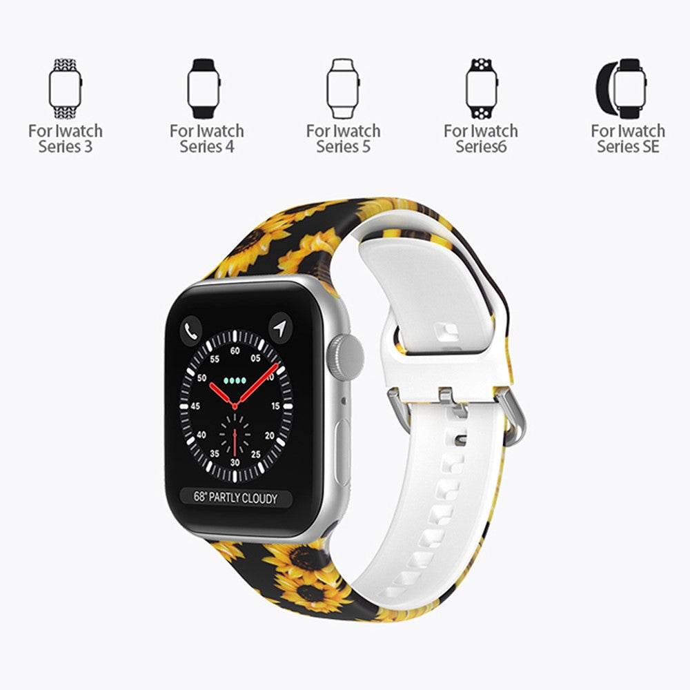 Rigtigt holdbart Universal Apple Silikone Rem - Sort#serie_10