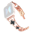 Absolument bon Universel Apple Sangle en métal et strass