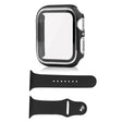 Apple Smartwatch housse en plastique avec couvercle et verre trempé.
