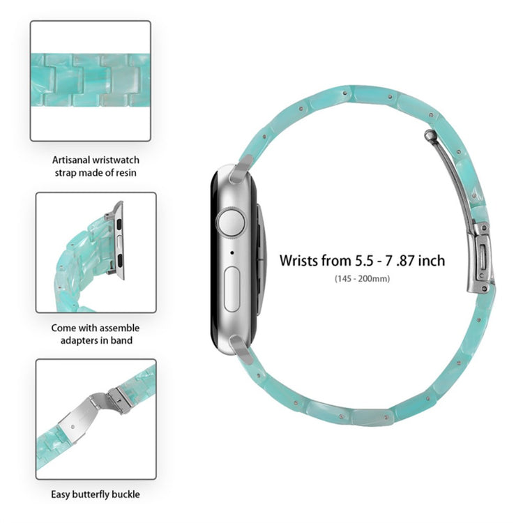 Apple Watch Series 1-3 42mm Metal Rem med Cover - Grøn#serie_10