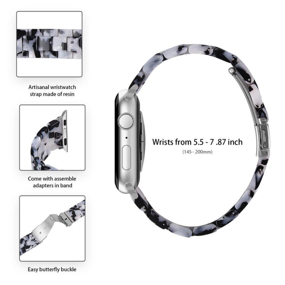 Apple Watch Series 1-3 42mm Metal Rem med Cover - Sort#serie_19