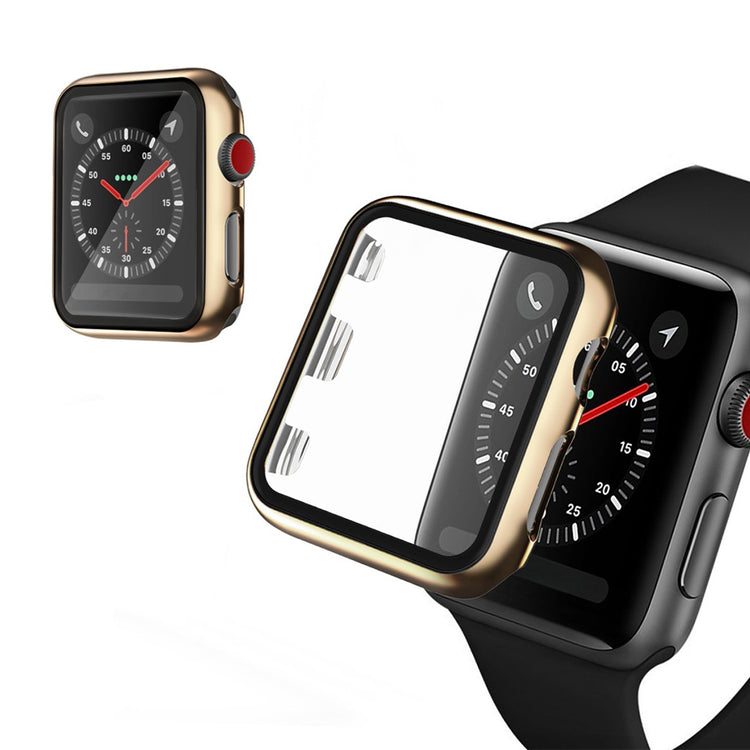 Alle Tiders Apple Watch Series 1-3 42mm Cover med Skærmbeskytter i Hærdet Glas - Gennemsigtig#serie_8