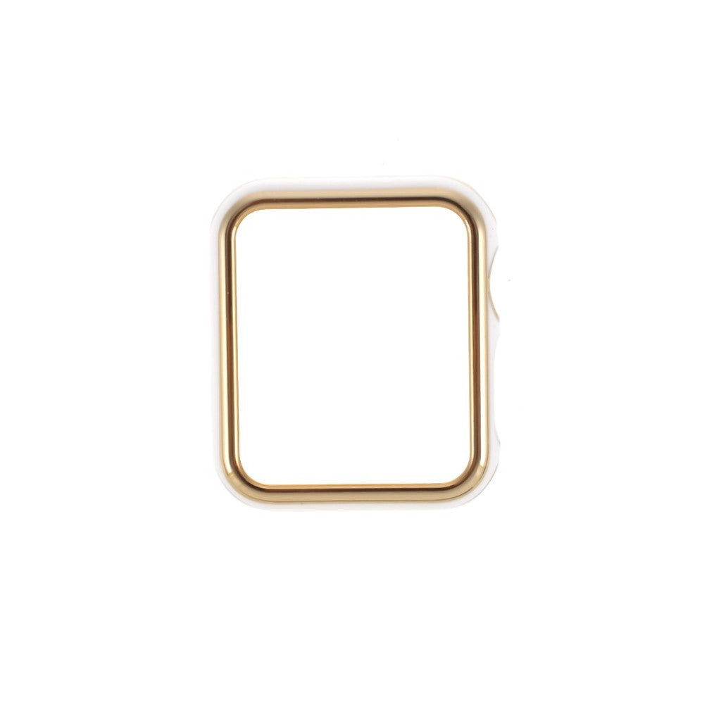 Apple Watch Series 1-3 42mm Stilfuld Plastik Bumper  - Guld#serie_1