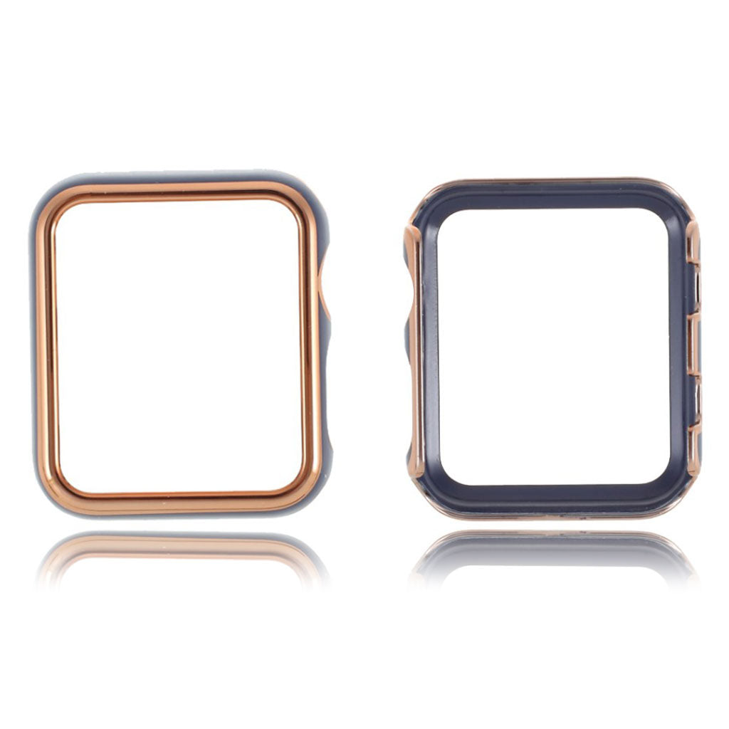 Apple Watch Series 1-3 42mm Stilfuld Plastik Bumper  - Guld#serie_4