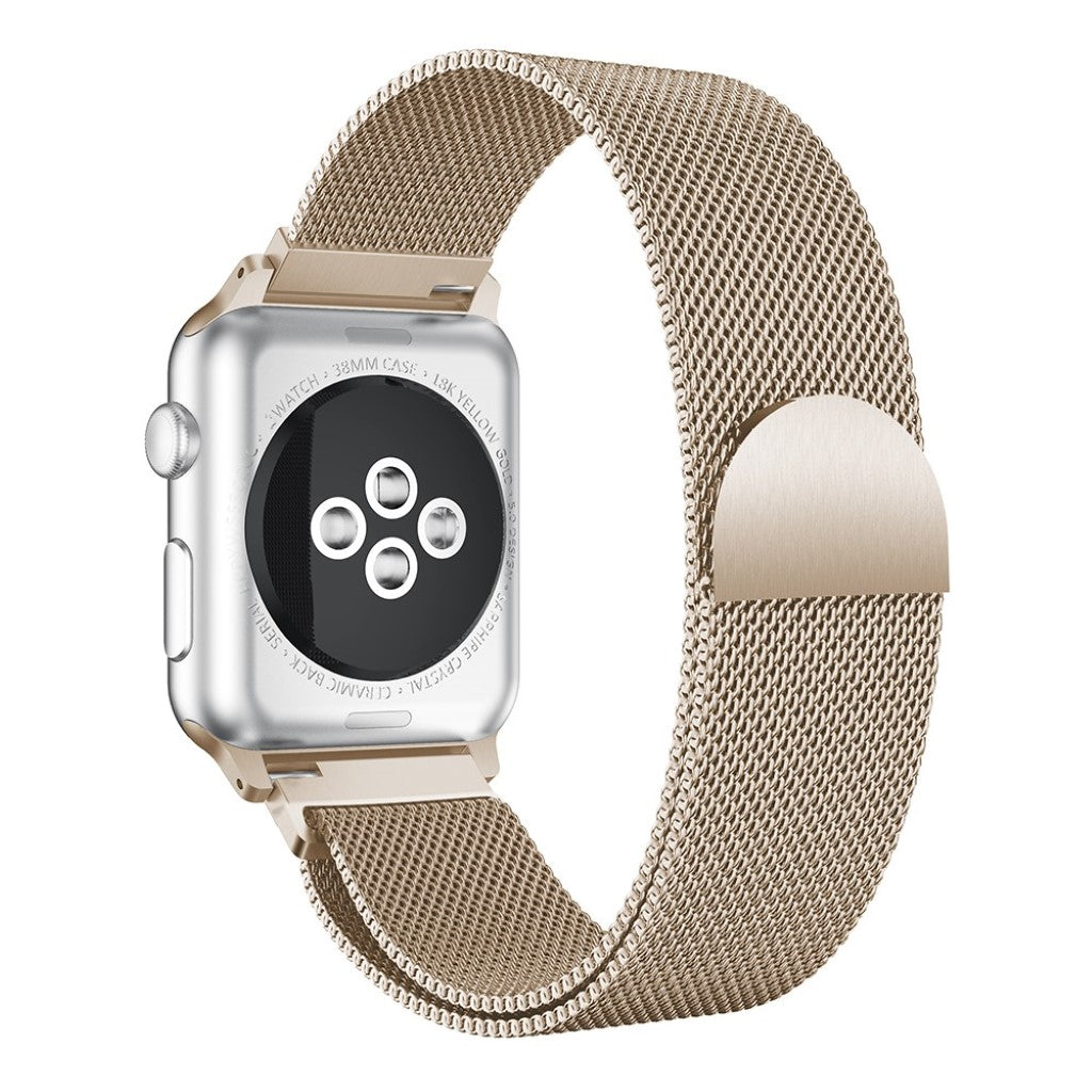 Komfortabel Apple Watch Series 1-3 38mm Metal Rem - Beige#serie_5