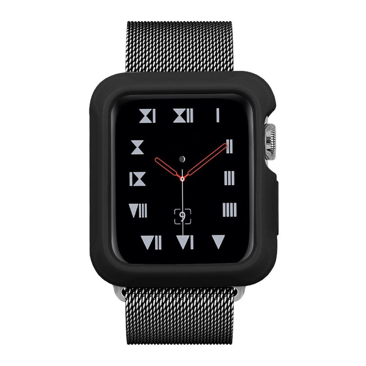 Mega Fed Apple Watch Series 1-3 38mm Silikone Cover - Sort#serie_4