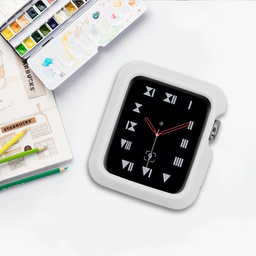 Mega Fed Apple Watch Series 1-3 38mm Silikone Cover - Hvid#serie_6
