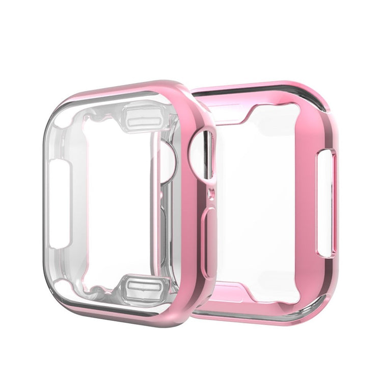 Apple Watch Series 1-3 38mm Gennemsigtig Silikone Bumper  - Pink#serie_2