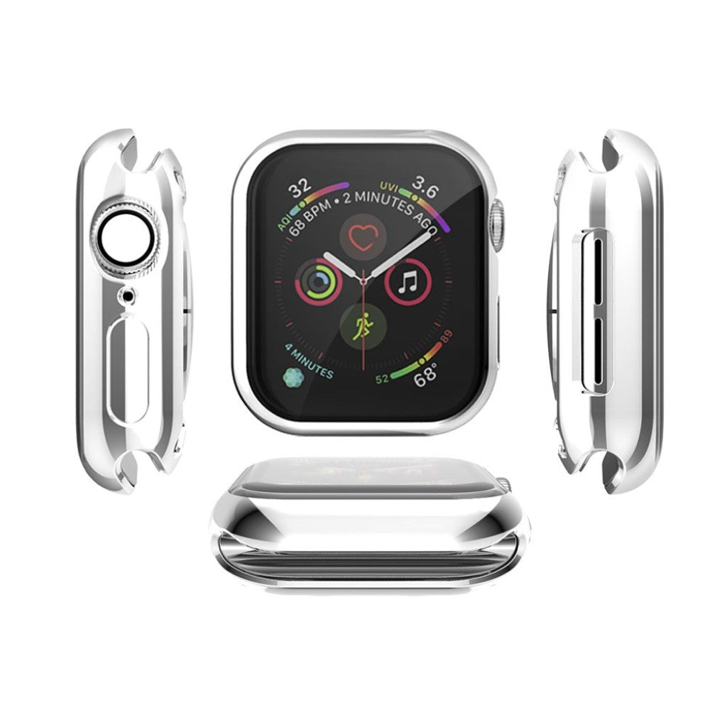 Apple Watch Series 1-3 38mm Gennemsigtig Silikone Bumper  - Sølv#serie_5