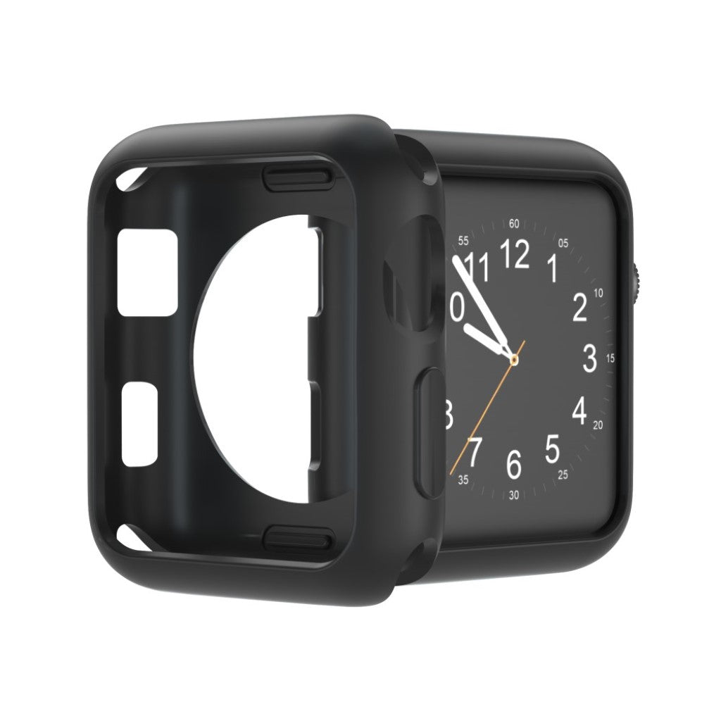 Vildt Fed Apple Watch Series 1-3 38mm Silikone Cover - Sort#serie_1