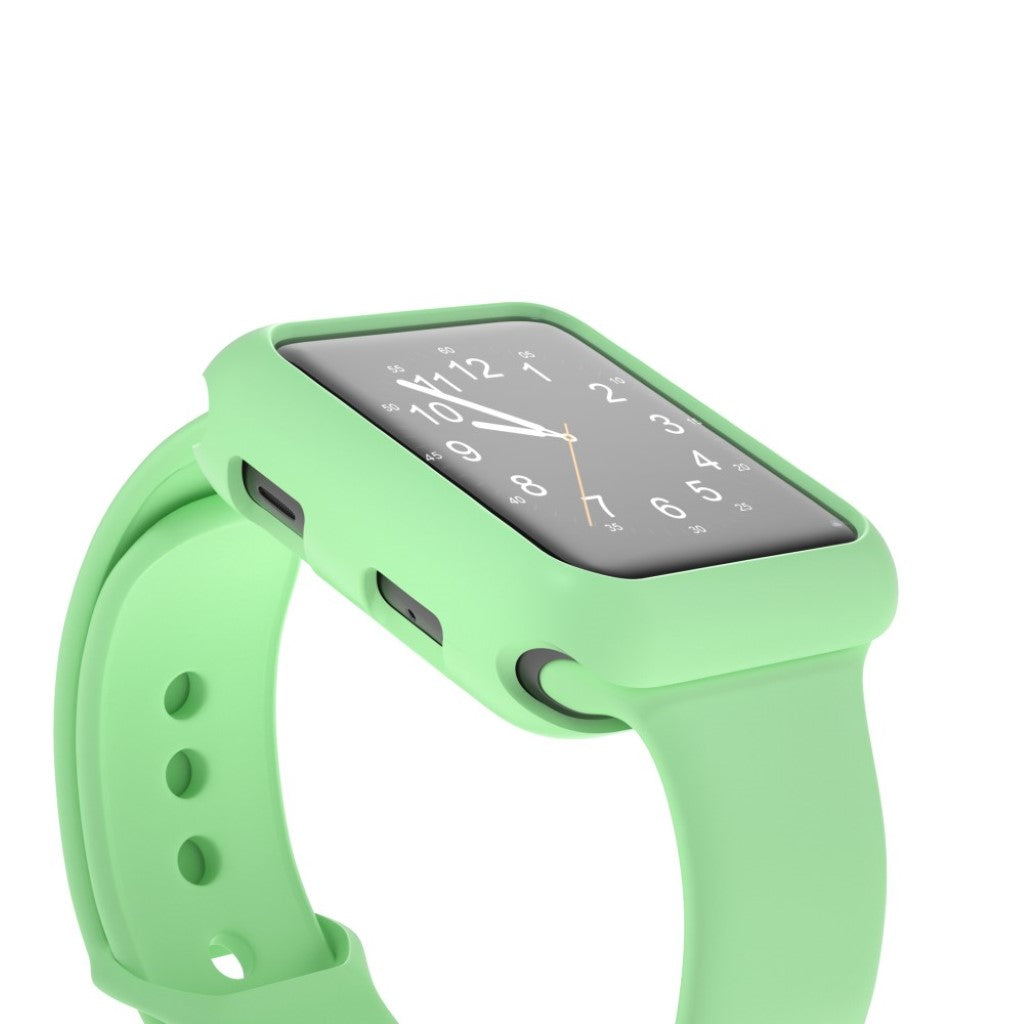Vildt Fed Apple Watch Series 1-3 38mm Silikone Cover - Grøn#serie_10