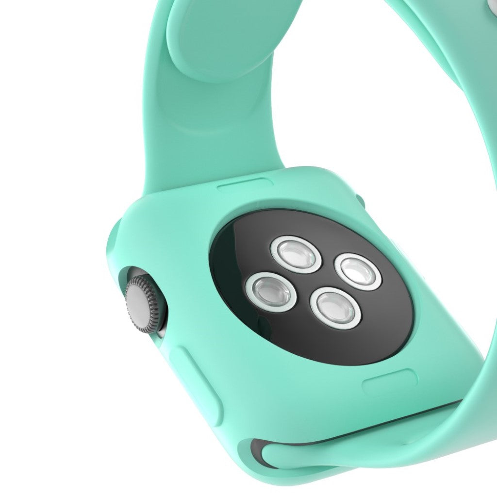 Vildt Fed Apple Watch Series 1-3 38mm Silikone Cover - Grøn#serie_11