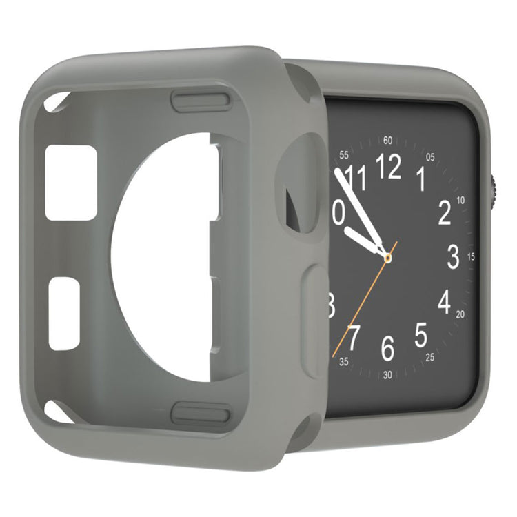 Vildt Fed Apple Watch Series 1-3 38mm Silikone Cover - Sølv#serie_3