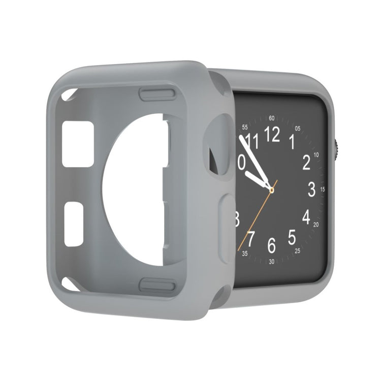 Vildt Fed Apple Watch Series 1-3 38mm Silikone Cover - Sølv#serie_4