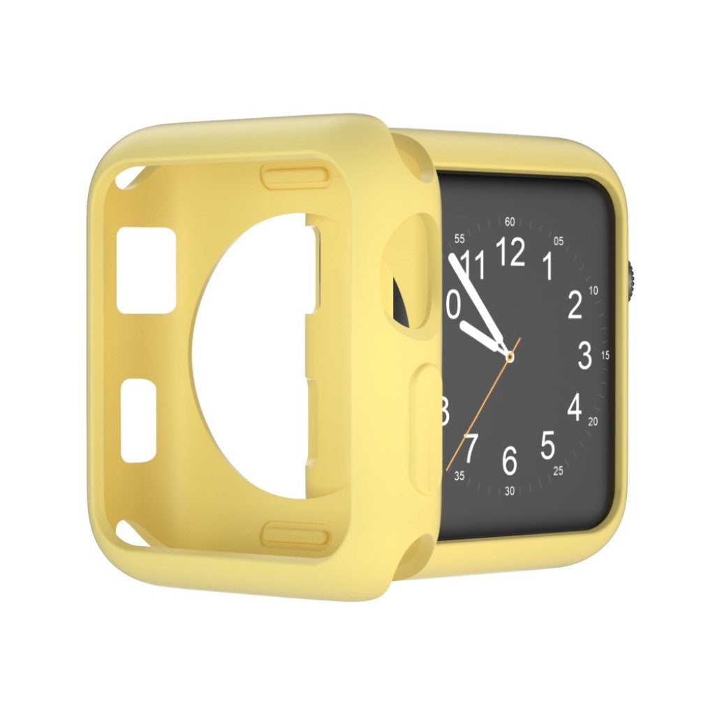 Vildt Fed Apple Watch Series 1-3 38mm Silikone Cover - Gul#serie_9