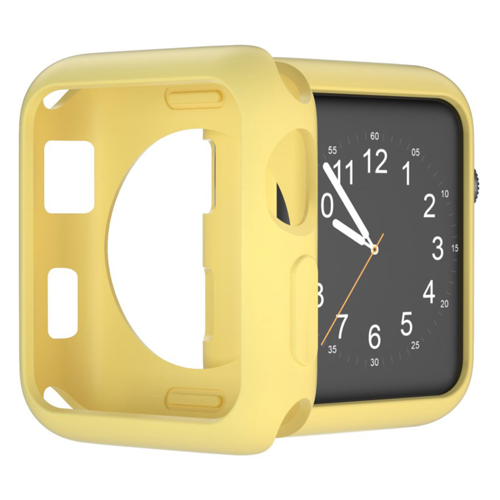 Vildt Fed Apple Watch Series 1-3 38mm Silikone Cover - Gul#serie_9