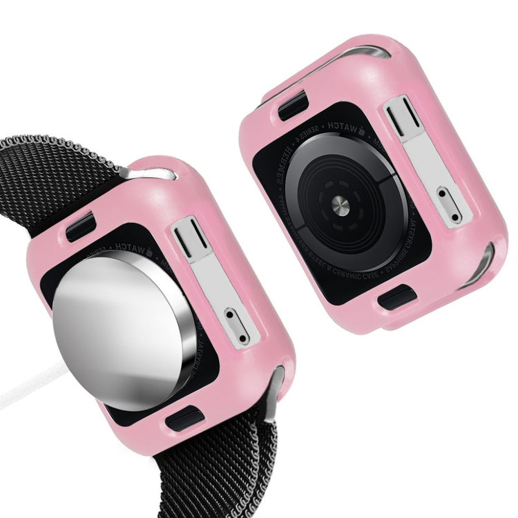 Apple Watch Series 1-3 42mm Holdbar Silikone Bumper  - Pink#serie_6