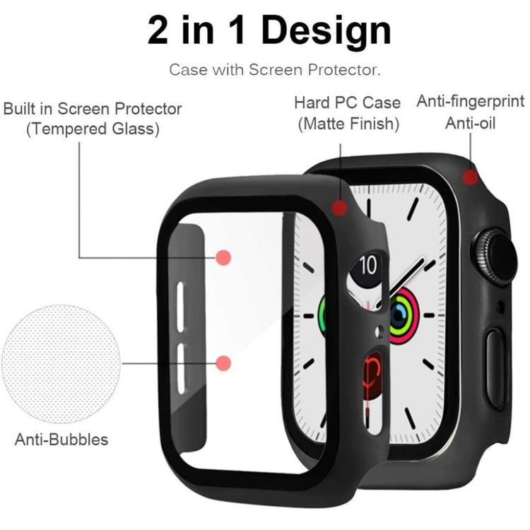 Apple Watch Series 1-3 38mm Holdbar Plastik Bumper  - Sort#serie_3