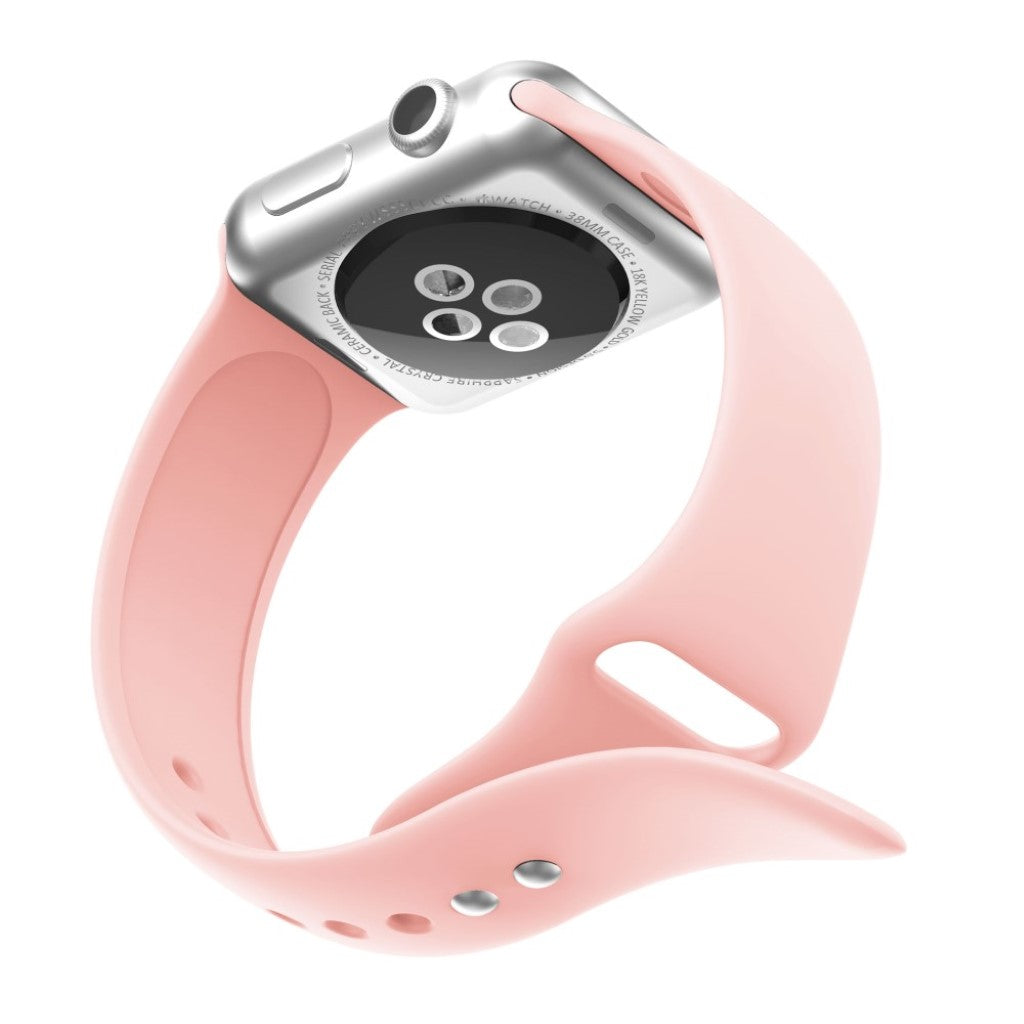 Vildt nydelig Apple Watch Series 4 40mm Silikone Rem - Pink#serie_5