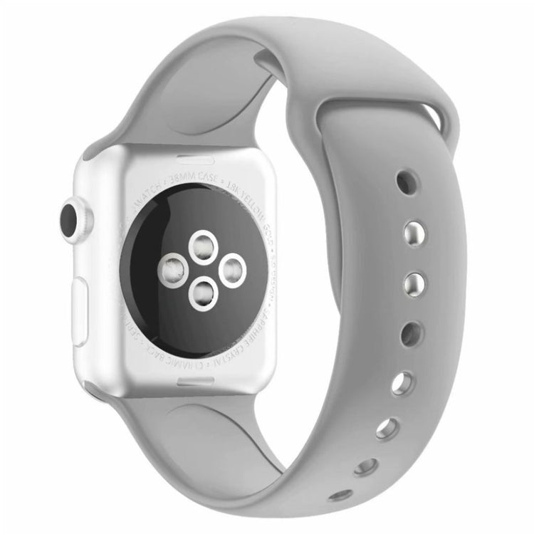 Meget fantastisk Apple Watch Series 4 40mm Silikone Rem - Sølv#serie_3