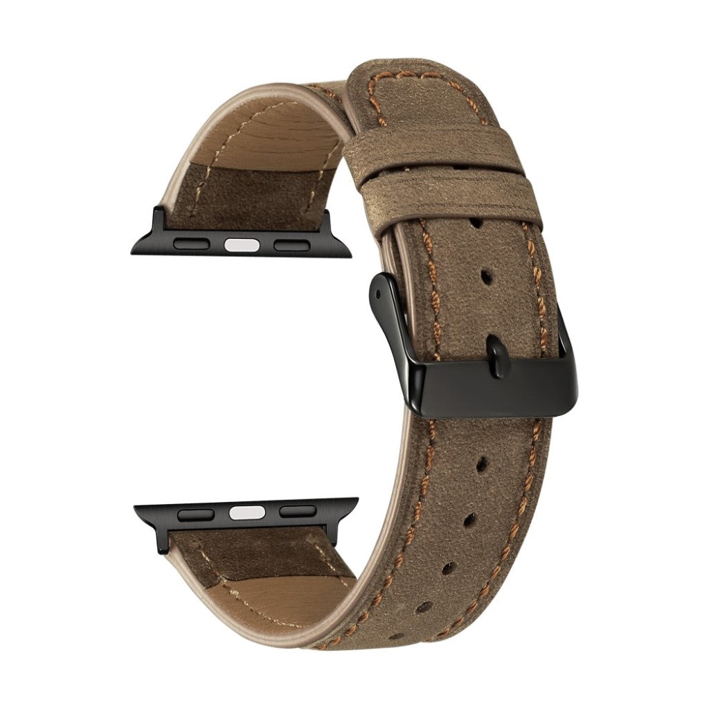 Meget fantastisk Apple Watch Series 4 40mm Ægte læder Rem - Brun#serie_3