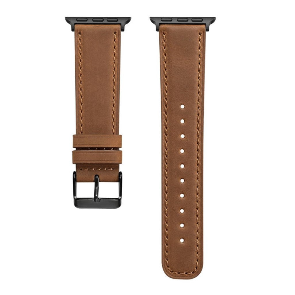 Meget fantastisk Apple Watch Series 4 40mm Ægte læder Rem - Brun#serie_4
