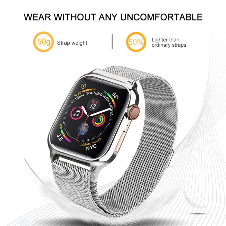 Glimrende Apple Watch Series 4 44mm Metal Rem - Sølv#serie_2