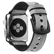 Pour Apple Watch Series 5 40mm Bracelet en cuir véritable et silicone