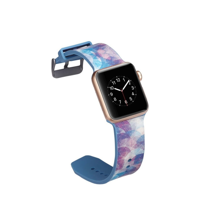 Helt vildt godt Apple Watch Series 5 40mm Silikone Rem - Flerfarvet#serie_5
