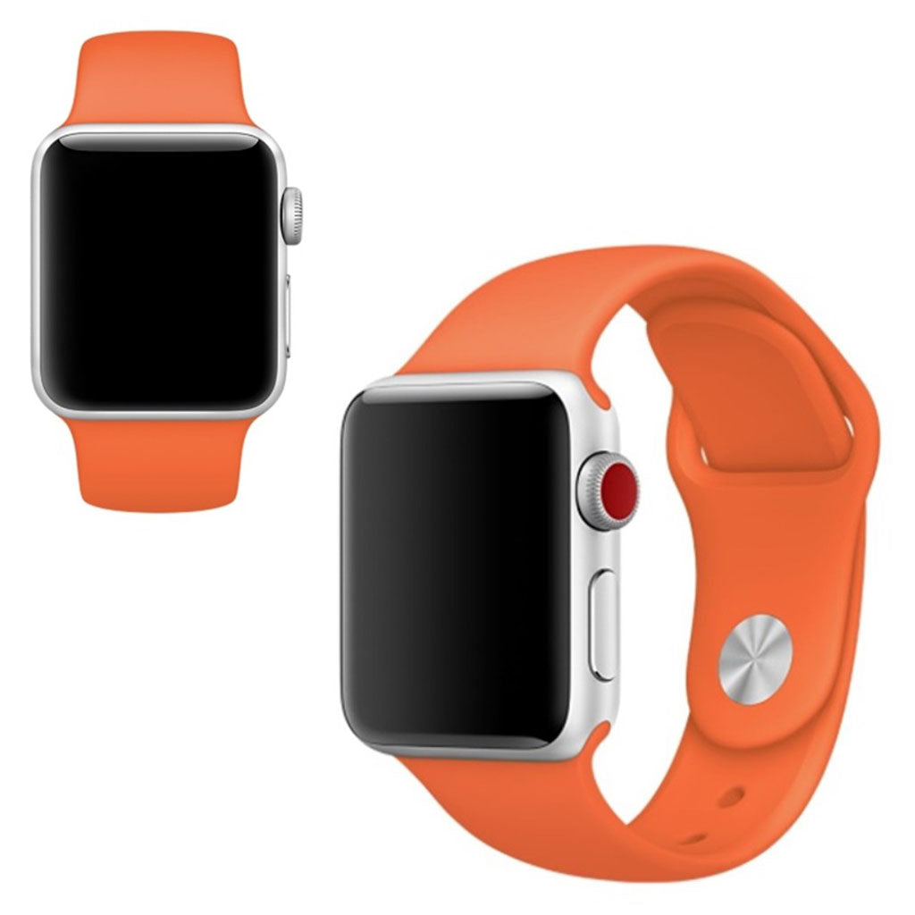  Apple Watch Series 5 44mm / Apple Watch 40mm Silikone Rem - Orange#serie_11