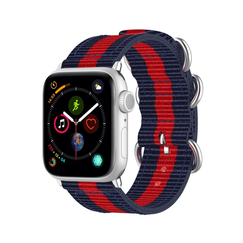 Vildt elegant Apple Watch Series 5 40mm Nylon Rem - Sort#serie_10