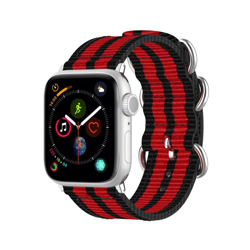 Vildt elegant Apple Watch Series 5 40mm Nylon Rem - Sort#serie_2