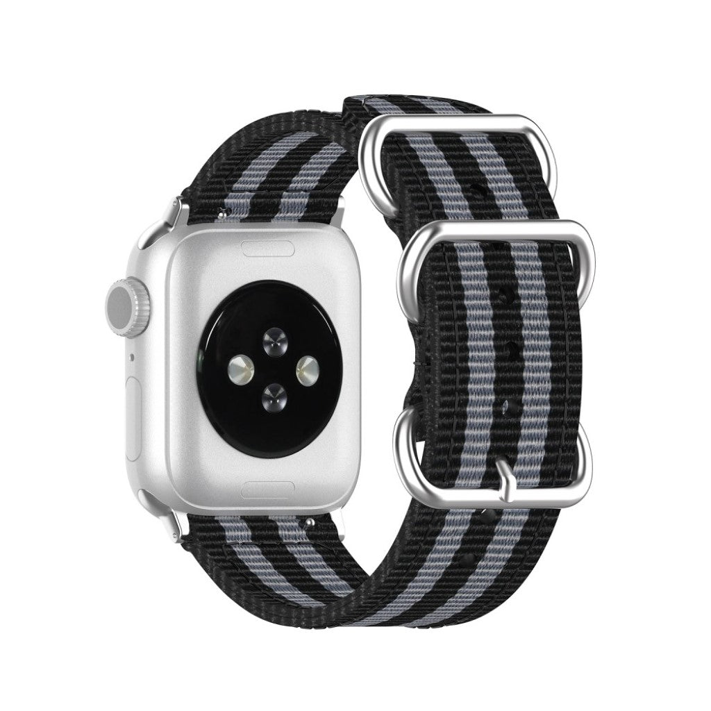 Vildt elegant Apple Watch Series 5 40mm Nylon Rem - Sort#serie_3