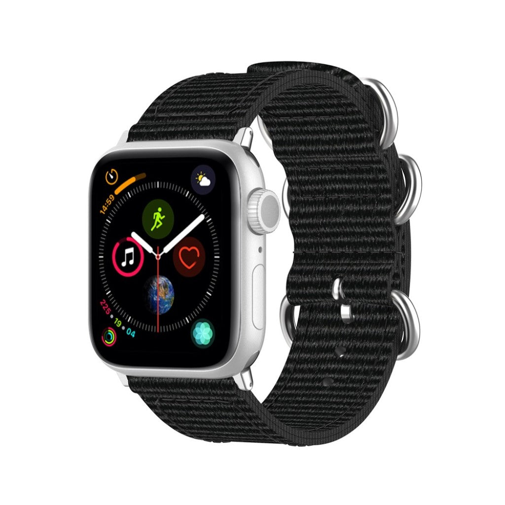 Vildt elegant Apple Watch Series 5 40mm Nylon Rem - Sort#serie_5