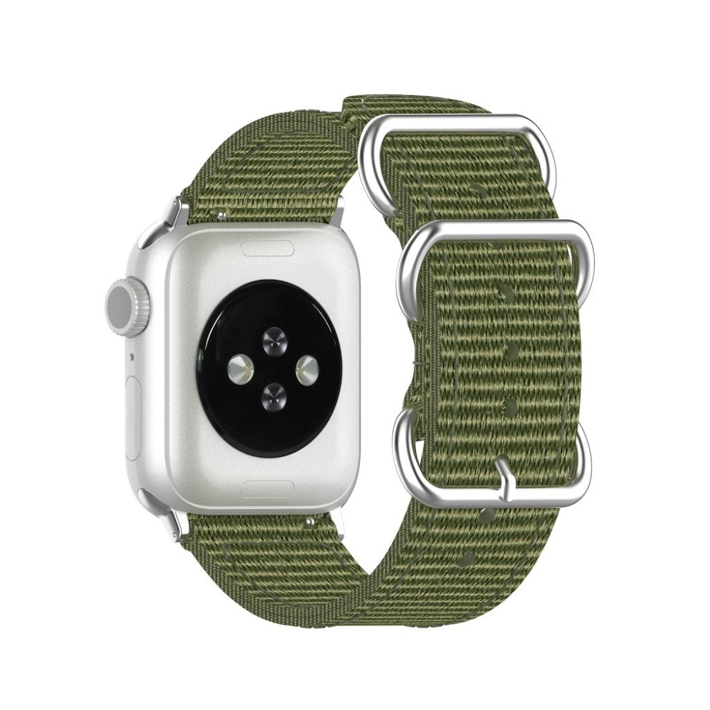 Vildt elegant Apple Watch Series 5 40mm Nylon Rem - Grøn#serie_6