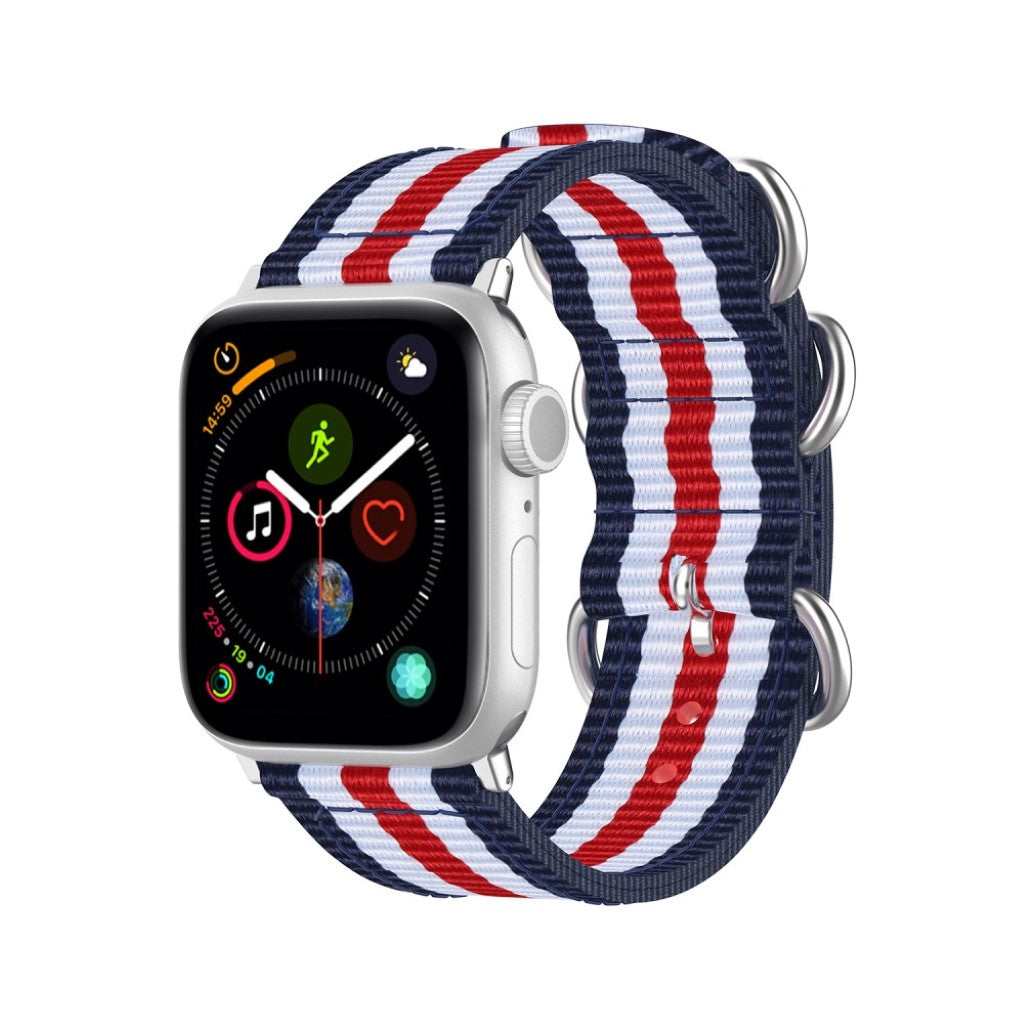 Vildt elegant Apple Watch Series 5 40mm Nylon Rem - Flerfarvet#serie_8