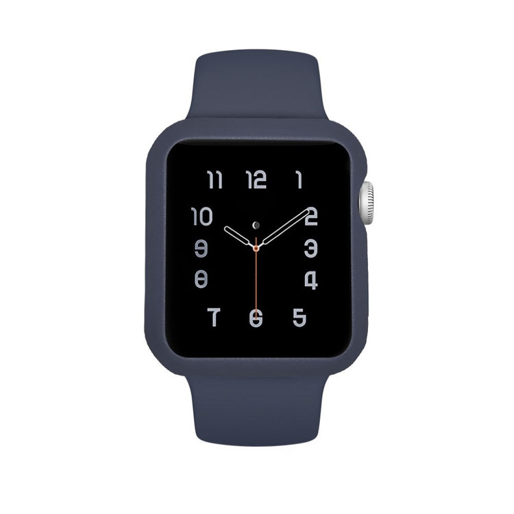 Apple Watch Series 5 40mm / Apple Watch 40mm Holdbar Silikone Bumper  - Blå#serie_11