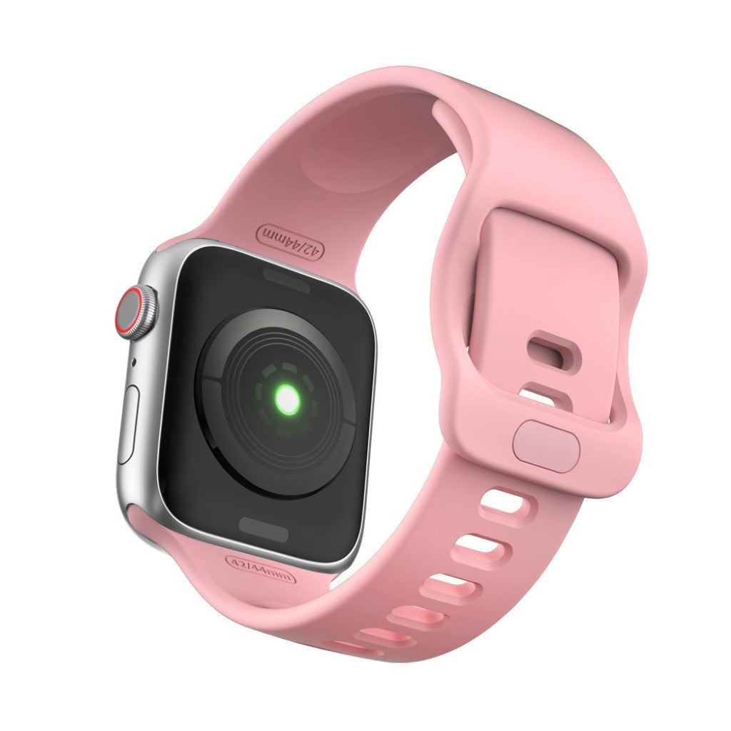 Super kønt Apple Watch Series 5 44mm Silikone Rem - Pink#serie_6