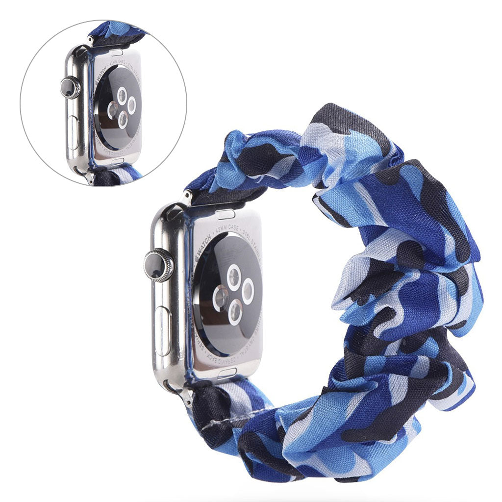 Flot Apple Watch Series 5 44mm Nylon Rem - Blå#serie_16