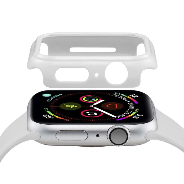 Apple Watch Series 5 44mm / Apple Watch 44mm Mat Plastik Bumper  - Hvid#serie_2