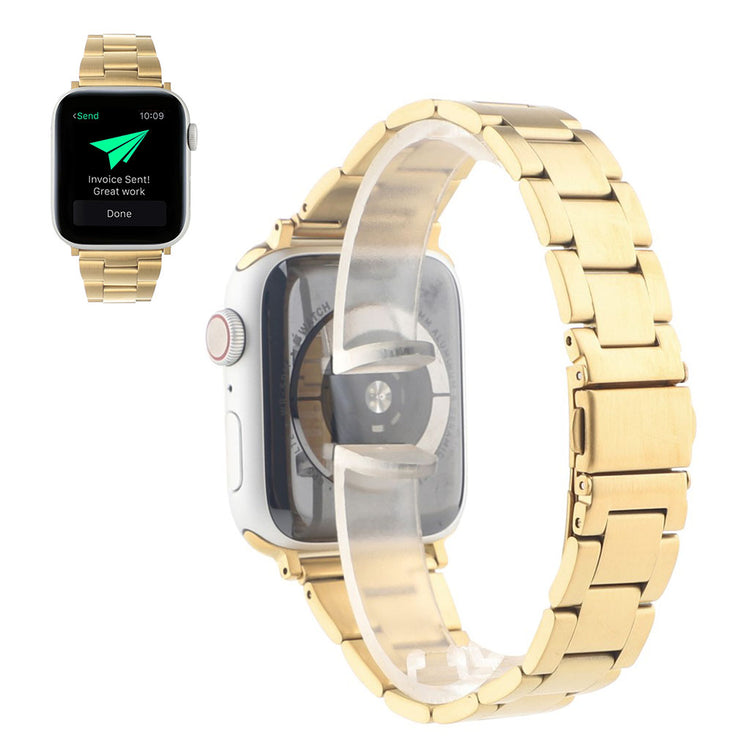  Apple Watch Series 6 44mm / Apple Watch Series 5 44mm Metal Rem - Guld#serie_4