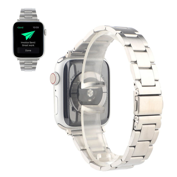  Apple Watch Series 6 44mm / Apple Watch Series 5 44mm Metal Rem - Sølv#serie_7