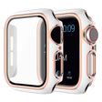 Super belle Apple Watch Series 6 40mm / Apple Watch Series 5 40mm Universel Cover avec protection d'écran en silicone et verre trempé.