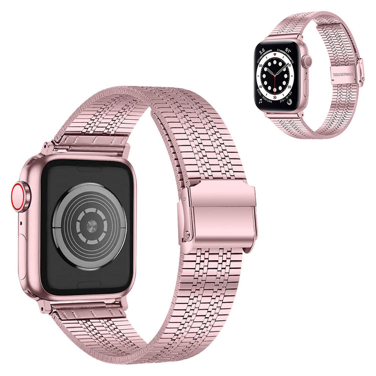 Super slidstærk Universal Apple Metal Rem - Pink#serie_4