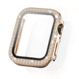 Absolument à la mode Apple Smartwatch Universel Coque avec protection d'écran en plastique, strass et verre trempé.