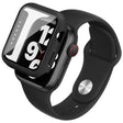 Apple Smartwatch Coque en silicone avec sangle et verre trempé