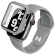 Apple Smartwatch Coque en silicone avec sangle et verre trempé
