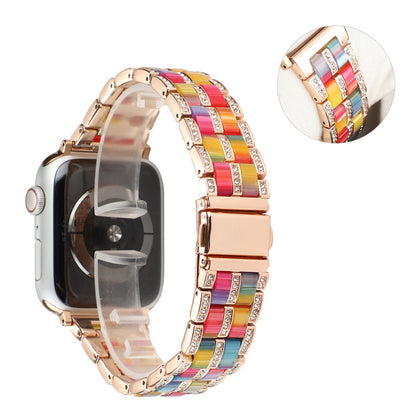 Vildt nydelig Universal Apple Metal og Rhinsten Rem - Flerfarvet#serie_6