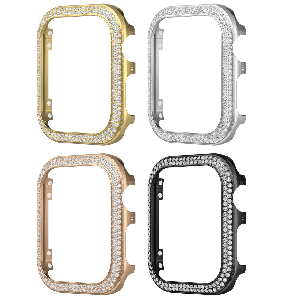 Universal Apple  Metal og Rhinsten Bumper  - Sort#serie_1